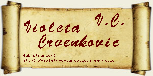 Violeta Crvenković vizit kartica